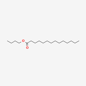 Butyl tetradecanoate chemical structure (CAS 110-36-1)