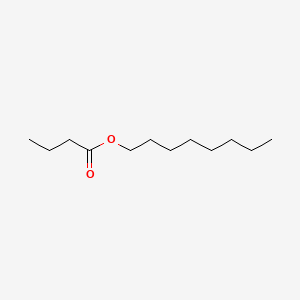 Octyl butyrate chemical structure (CAS 110-39-4)