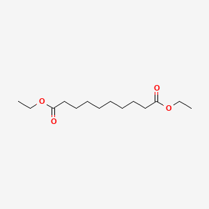 Diethyl decanedioate chemical structure (CAS 110-40-7)