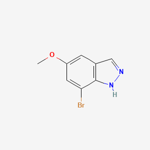 7-Bromo-5-methoxy-1H-indazole chemical structure (CAS 1100214-10-5)