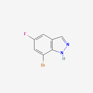 7-Bromo-5-fluoro-1H-indazole chemical structure (CAS 1100214-35-4)