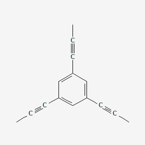 1,3,5-Tri(prop-1-yn-1-yl)benzene chemical structure (CAS 1100393-59-6)