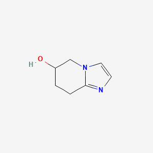5,6,7,8-Tetrahydroimidazo[1,2-a]pyridin-6-ol chemical structure (CAS 1100750-16-0)