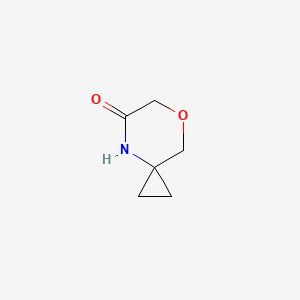 7-Oxa-4-azaspiro[2.5]octan-5-one chemical structure (CAS 1100753-07-8)