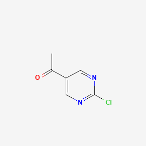 1-(2-Chloropyrimidin-5-yl)ethanone chemical structure (CAS 110100-00-0)