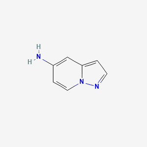 Pyrazolo[1,5-a]pyridin-5-amine chemical structure (CAS 1101120-37-9)
