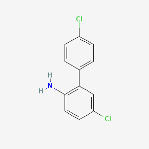 4',5-Dichloro-[1,1'-biphenyl]-2-amine chemical structure (CAS 1101170-85-7)