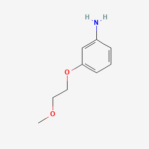3-(2-Methoxyethoxy)aniline chemical structure (CAS 110178-35-3)