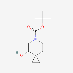 tert-Butyl 4-hydroxy-6-azaspiro[2.5]octane-6-carboxylate chemical structure (CAS 1101840-72-5)