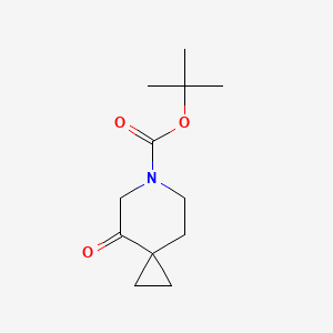 tert-Butyl 4-oxo-6-azaspiro[2.5]octane-6-carboxylate chemical structure (CAS 1101840-74-7)