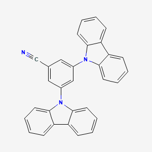 3,5-Di(9H-carbazol-9-yl)benzonitrile chemical structure (CAS 1101848-45-6)