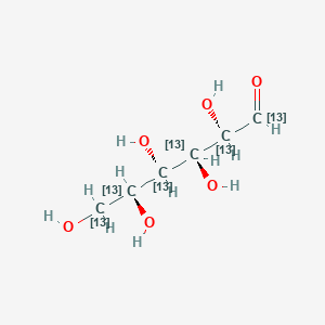(2R,3S,4R,5R)-2,3,4,5,6-Pentahydroxyhexanal-1,2,3,4,5,6-13C6 chemical structure (CAS 110187-42-3)