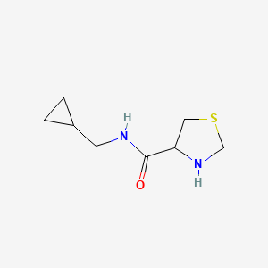 N-(Cyclopropylmethyl)thiazolidine-4-carboxamide chemical structure (CAS 1101904-13-5)