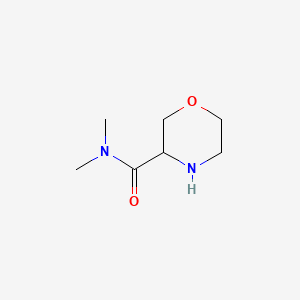 N,N-Dimethylmorpholine-3-carboxamide chemical structure (CAS 1101987-05-6)