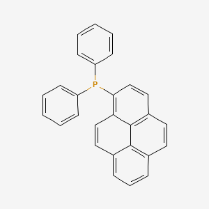 Diphenyl(pyren-1-yl)phosphine chemical structure (CAS 110231-30-6)