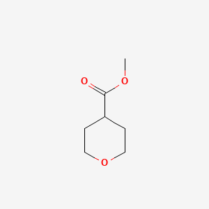 Methyl tetrahydro-2H-pyran-4-carboxylate chemical structure (CAS 110238-91-0)