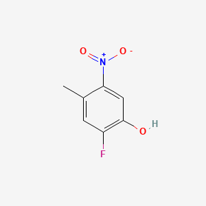 2-Fluoro-4-methyl-5-nitrophenol chemical structure (CAS 110298-75-4)