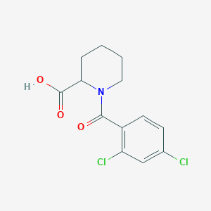 1-(2,4-Dichlorobenzoyl)piperidine-2-carboxylic acid chemical structure (CAS 1103513-33-2)
