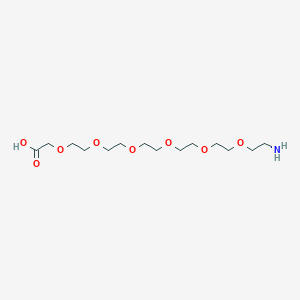H2n-peg6-ch2cooh chemical structure (CAS 1104083-46-6)