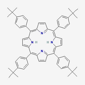meso-Tetra(4-tert-butylphenyl) porphine chemical structure (CAS 110452-48-7)