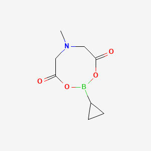 Cyclopropylboronic acid MIDA ester chemical structure (CAS 1104637-36-6)