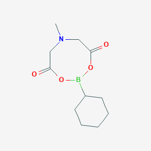 2-Cyclohexyl-6-methyl-1,3,6,2-dioxazaborocane-4,8-dione chemical structure (CAS 1104637-39-9)