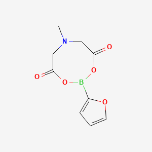 2-(Furan-2-yl)-6-methyl-1,3,6,2-dioxazaborocane-4,8-dione chemical structure (CAS 1104637-62-8)