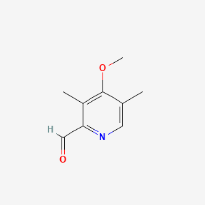 4-Methoxy-3,5-dimethylpicolinaldehyde chemical structure (CAS 110464-72-7)