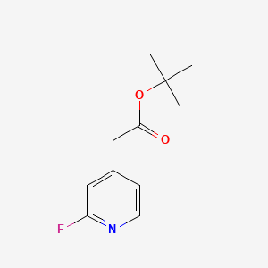 tert-Butyl 2-(2-fluoropyridin-4-yl)acetate chemical structure (CAS 1104643-31-3)