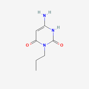 6-Amino-3-propylpyrimidine-2,4(1H,3H)-dione chemical structure (CAS 110472-90-7)