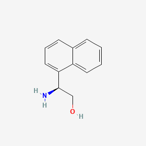 (S)-2-Amino-2-(naphthalen-1-yl)ethan-1-ol chemical structure (CAS 110480-82-5)