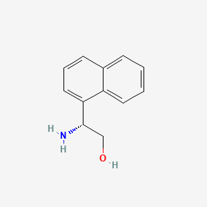 (R)-2-Amino-2-(naphthalen-1-yl)ethan-1-ol chemical structure (CAS 110480-83-6)