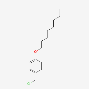 1-(Chloromethyl)-4-(octyloxy)benzene chemical structure (CAS 110482-75-2)