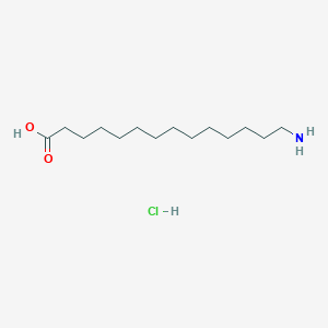 14-Aminotetradecanoic acid hydrochloride chemical structure (CAS 110504-17-1)