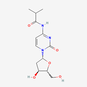 N-(1-((2R,4S,5R)-4-Hydroxy-5-(hydroxymethyl)tetrahydrofuran-2-yl)-2-oxo-1,2-dihydropyrimidin-4-yl)isobutyramide chemical structure (CAS 110522-75-3)
