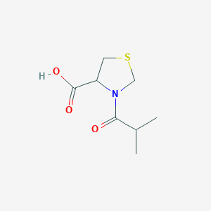 3-Isobutyrylthiazolidine-4-carboxylic acid chemical structure (CAS 1105492-35-0)