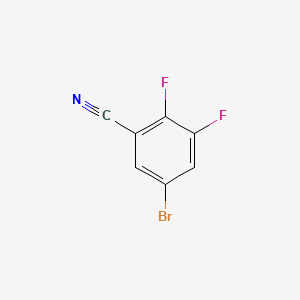 5-Bromo-2,3-difluorobenzonitrile chemical structure (CAS 1105665-42-6)