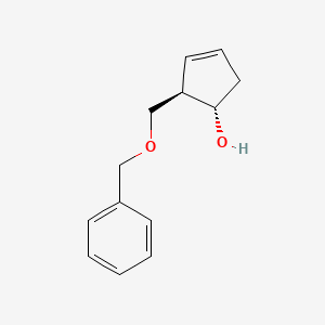 (1S,2R)-2-(Benzyloxymethyl)-1-hydroxy-3-cyclopentene chemical structure (CAS 110567-21-0)