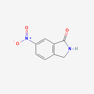 6-Nitroisoindolin-1-one chemical structure (CAS 110568-64-4)