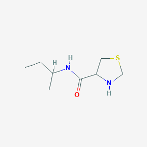 N-(sec-Butyl)thiazolidine-4-carboxamide chemical structure (CAS 1105700-51-3)