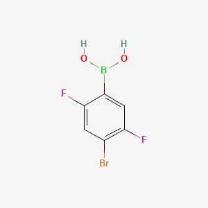 (4-Bromo-2,5-difluorophenyl)boronic acid chemical structure (CAS 1106676-82-7)