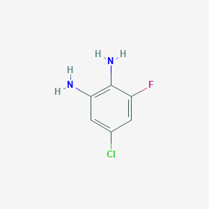 5-Chloro-3-fluorobenzene-1,2-diamine chemical structure (CAS 1106717-48-9)