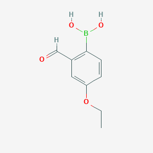 (4-Ethoxy-2-formylphenyl)boronic acid chemical structure (CAS 1106867-72-4)