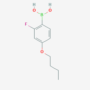 (4-Butoxy-2-fluorophenyl)boronic acid chemical structure (CAS 1107603-52-0)