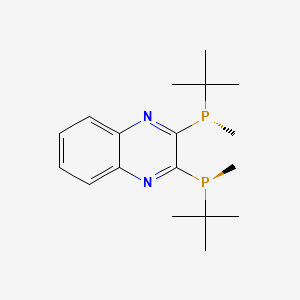 (S,S)-2,3-Bis(t-butylmethylphosphino)quinoxaline chemical structure (CAS 1107608-80-9)