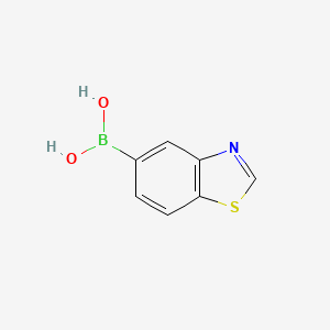 Benzo[d]thiazol-5-ylboronic acid chemical structure (CAS 1107627-20-2)