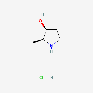 (2S,3S)-2-Methylpyrrolidin-3-ol hydrochloride chemical structure (CAS 1107659-78-8)