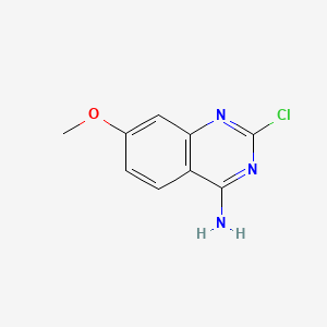 2-Chloro-7-methoxyquinazolin-4-amine chemical structure (CAS 1107694-98-3)