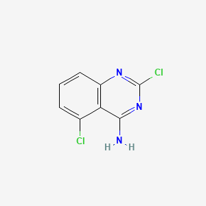 4-Amino-2,5-dichloroquinazoline chemical structure (CAS 1107695-06-6)