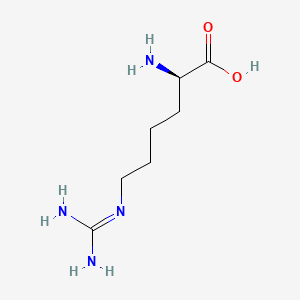 (R)-2-Amino-6-guanidinohexanoic acid chemical structure (CAS 110798-13-5)